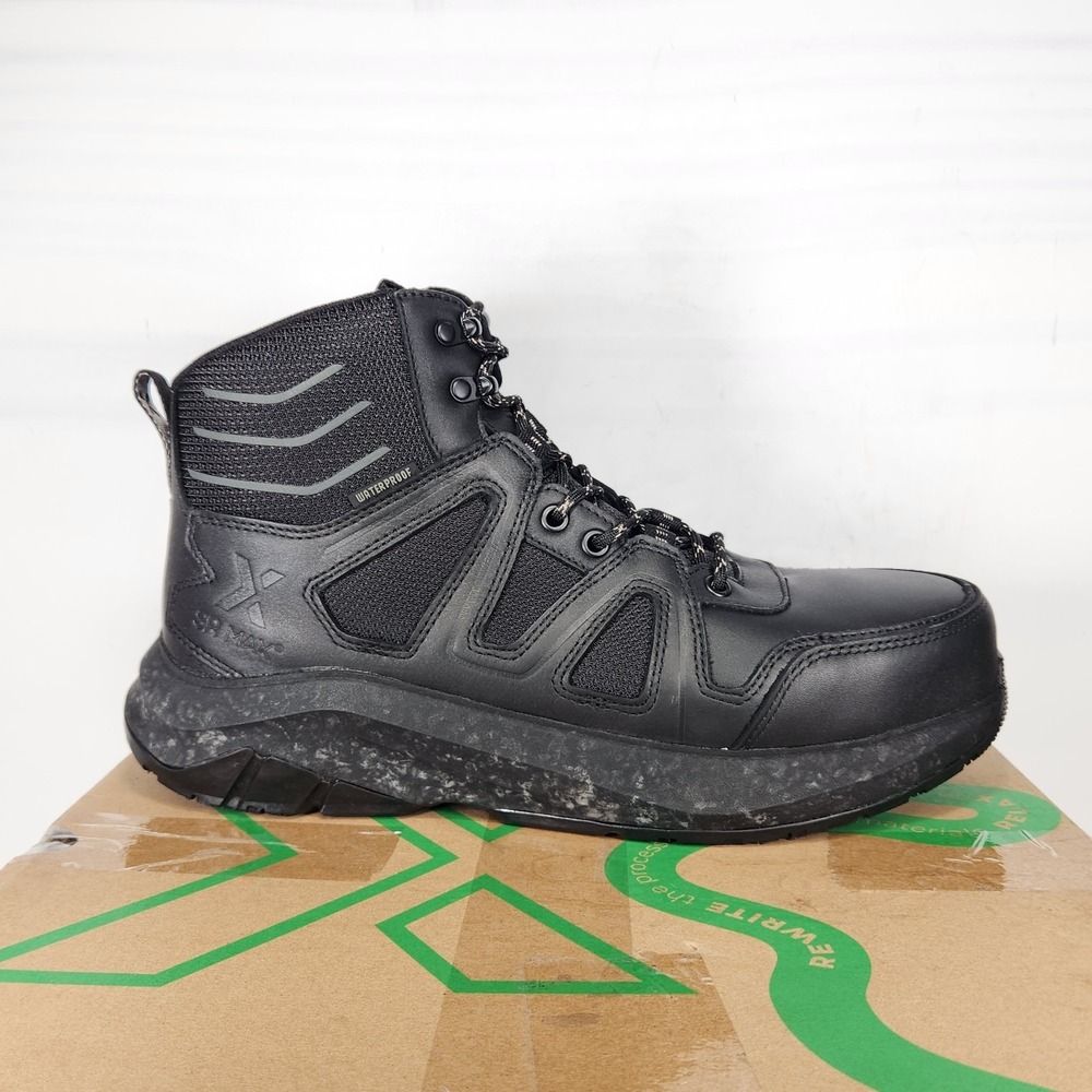 SR Max Ridgway Work Boots Mens Size 10.5 Black Alloy Toe Waterproof Hikers